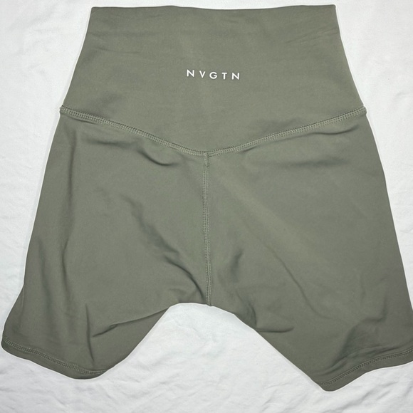 NVGTN Khaki Green Signature 2.0 Shorts - Picture 9 of 13